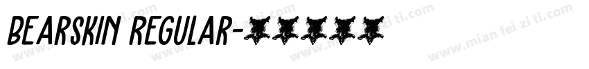 Bearskin Regular字体转换